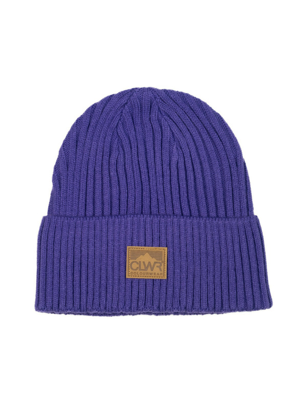 Tenson Unisex kapa Colourwear Badge Beanie Purple