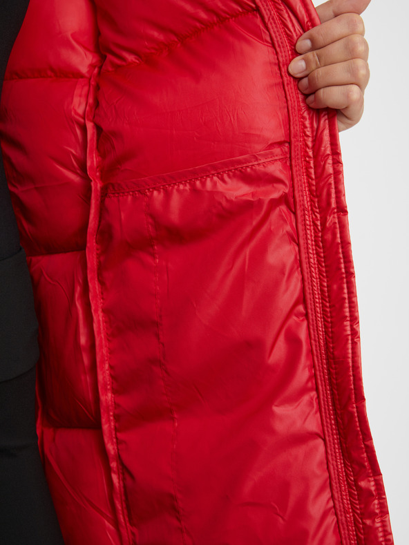 Sam 73 Rdeč ženski prešiti plašč s kapuco SAM 73 Anna