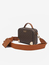 Michael Kors Temno rjava ženska vzorčasta torbica Michael Kors Trunk Xbody