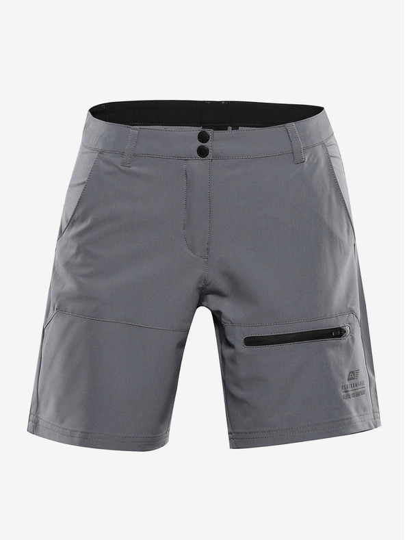 ALPINE PRO Ženske softshell kratke hlače ALPINE PRO BAKA dimljen biser