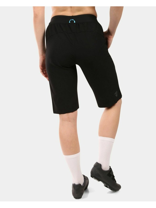 Kilpi Dámske cyklistické kraťasy Kilpi HIXON-W 2v1 pre horskú cyklistiku Čierna