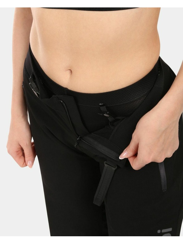 Kilpi Dámske cyklistické kraťasy Kilpi HIXON-W 2v1 pre horskú cyklistiku Čierna