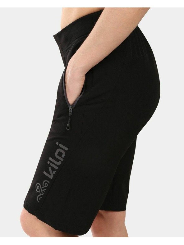 Kilpi Dámske cyklistické kraťasy Kilpi HIXON-W 2v1 pre horskú cyklistiku Čierna