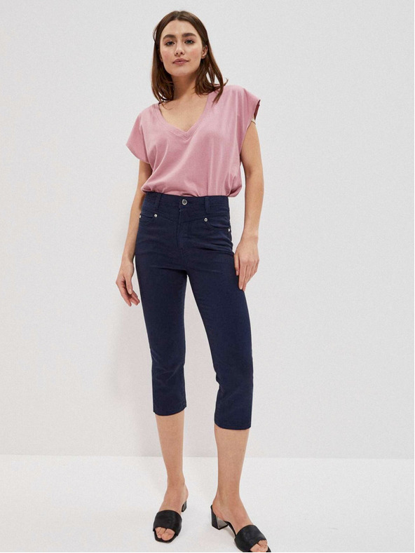 Moodo Temno modre ženske hlače Moodo