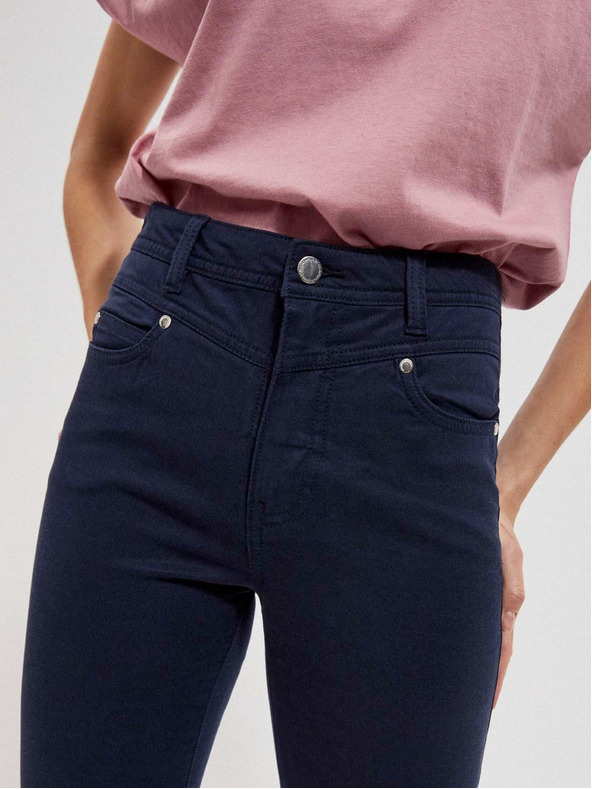 Moodo Temno modre ženske hlače Moodo