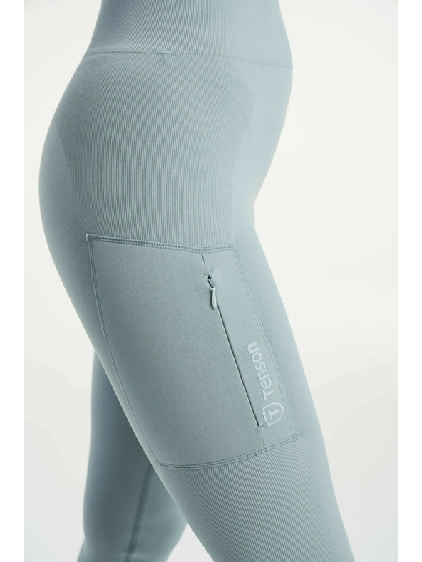 Tenson Ženske brezšivne funkcionalne nogavice TENSON Seamless Tights W svetlo modra