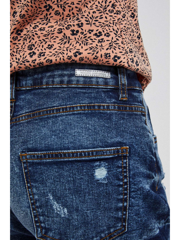 Moodo Modre ženske kratke hlače iz džinsa Moodo