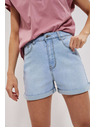 Moodo Svetlo modre ženske kratke hlače iz džinsa Moodo