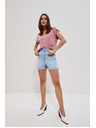 Moodo Svetlo modre ženske kratke hlače iz džinsa Moodo