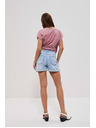 Moodo Svetlo modre ženske kratke hlače iz džinsa Moodo