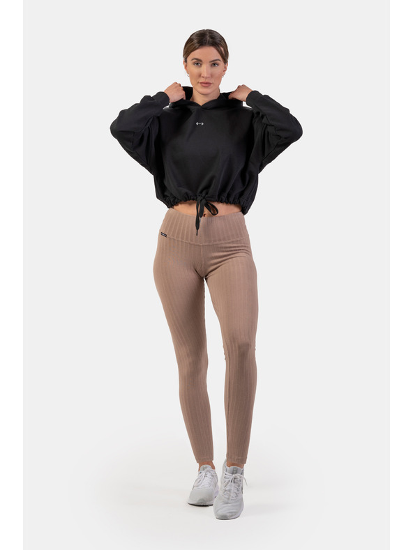 Nebbia Rebraste gamaše iz organskega bombaža z visokim pasom 405 Nebbia