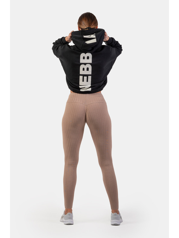 Nebbia Rebraste gamaše iz organskega bombaža z visokim pasom 405 Nebbia