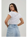 Moodo Ženska majica L-TS-4019 WHITE Moodo