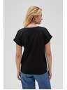 Moodo Ženska črna majica Moodo