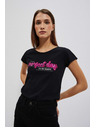 Moodo Ženska majica L-TS-4020 BLACK Moodo