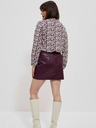 Moodo Bela in vinska ženska cvetlična bluza Moodo