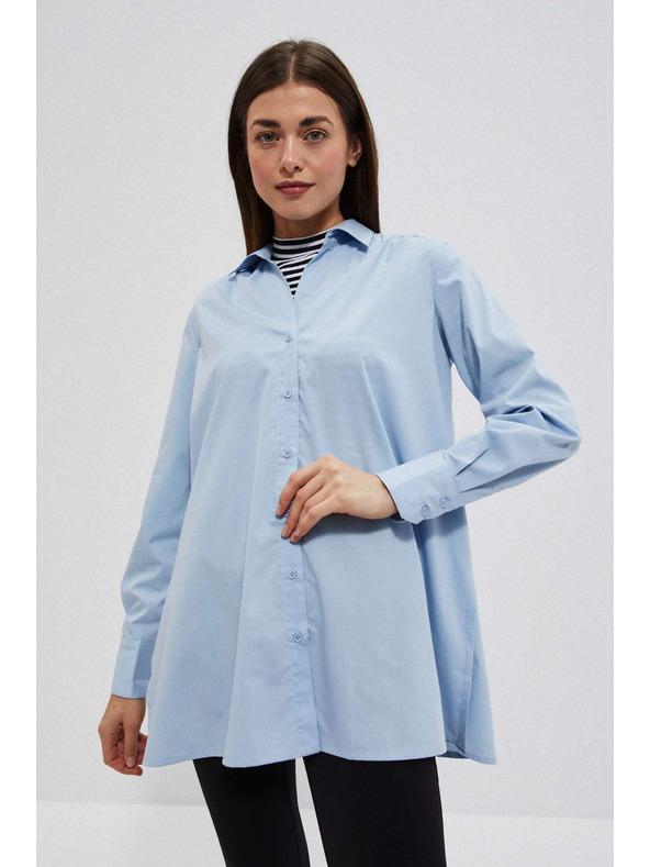 Moodo Svetlomodra ženska srajca Moodo