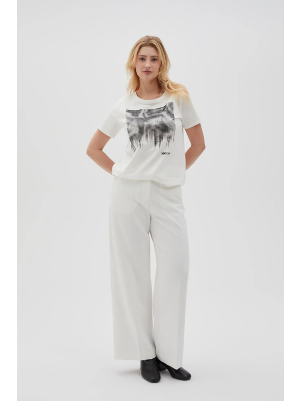 Moodo Dámske tričko biele Moodo