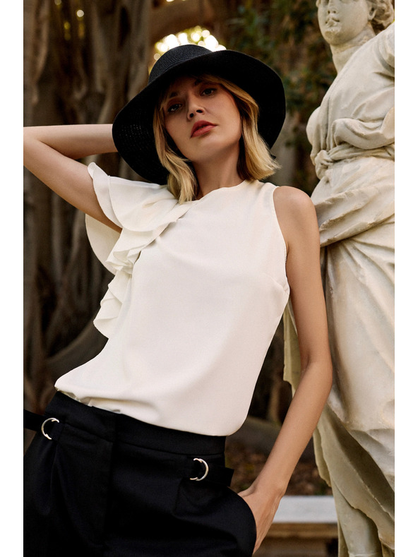 Moodo Dámske tričko biele Moodo