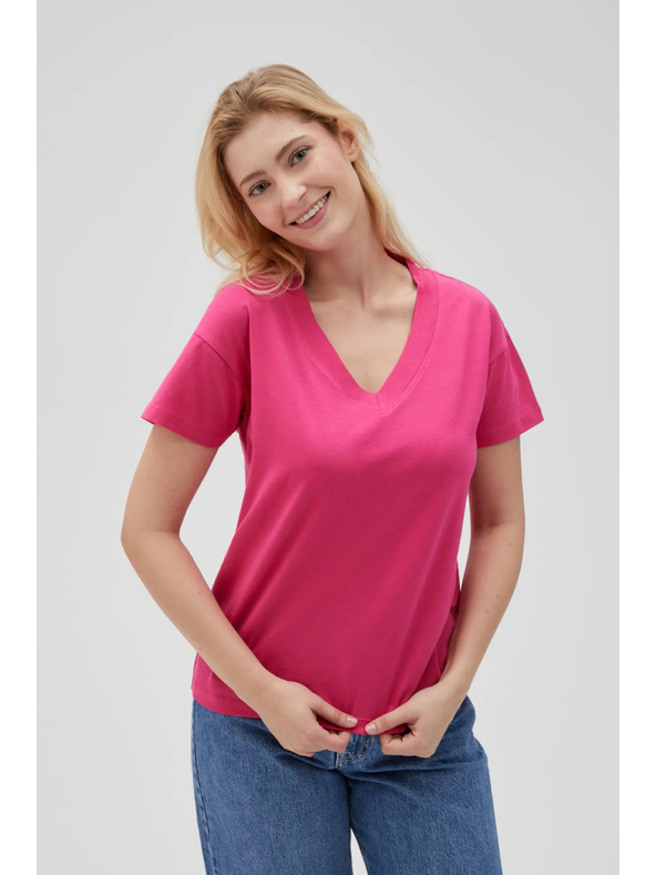 Moodo Dámske ružové tričko Moodo