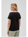 Moodo Ženska črna majica Moodo