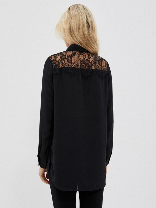 Moodo Črna ženska srajca Moodo