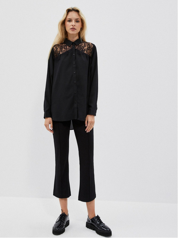 Moodo Črna ženska srajca Moodo