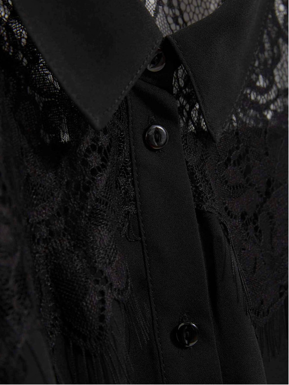 Moodo Črna ženska srajca Moodo