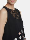 Desigual Črna vzorčasta bluza Desigual -Tebas