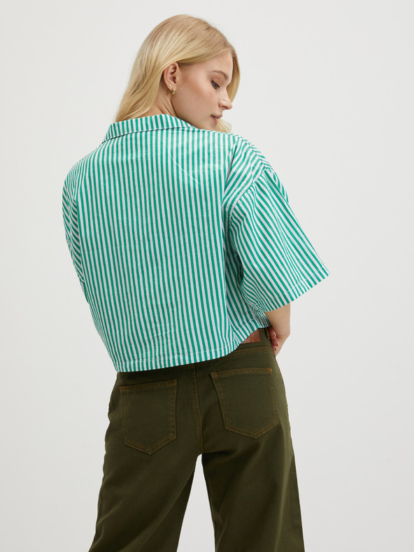 Noisy May Belo-zelena črtasta bluza Noisy May Lisa