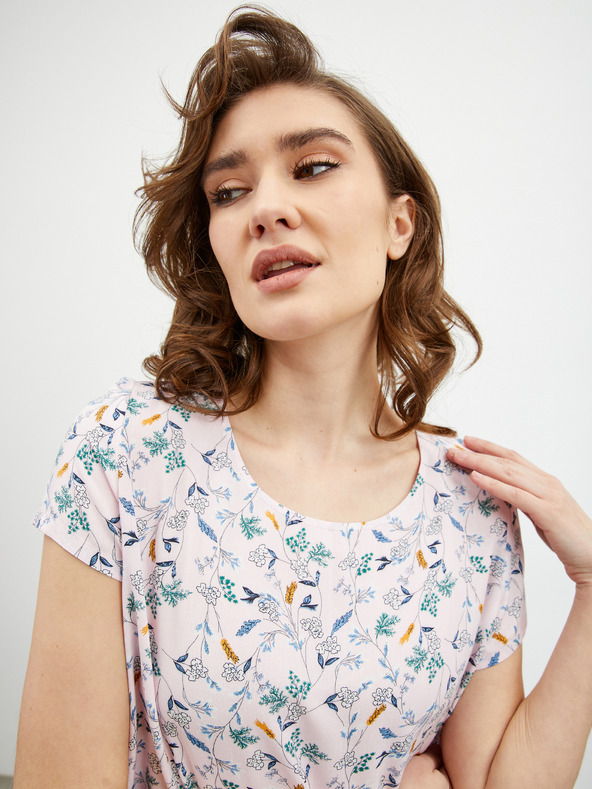 ZOOT.lab Svetlo roza cvetlična bluza ZOOT.lab Berenika