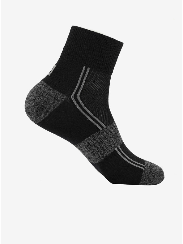 ALPINE PRO Unisex nogavice s tehnologijo coolmax ALPINE PRO 3HARE 2 črne