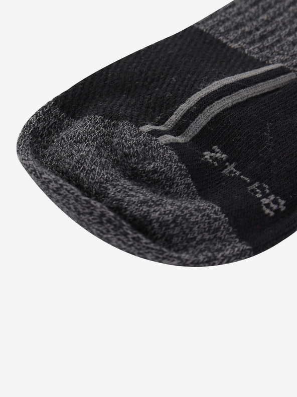 ALPINE PRO Unisex nogavice s tehnologijo coolmax ALPINE PRO 3HARE 2 črne