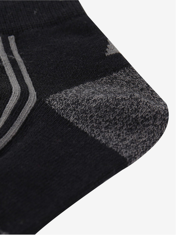 ALPINE PRO Unisex nogavice s tehnologijo coolmax ALPINE PRO 3HARE 2 črne