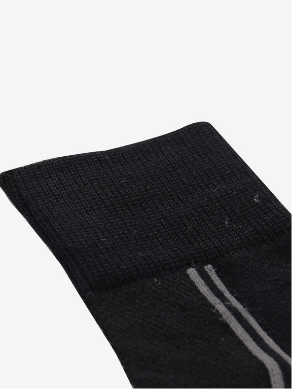 ALPINE PRO Unisex nogavice s tehnologijo coolmax ALPINE PRO 3HARE 2 črne