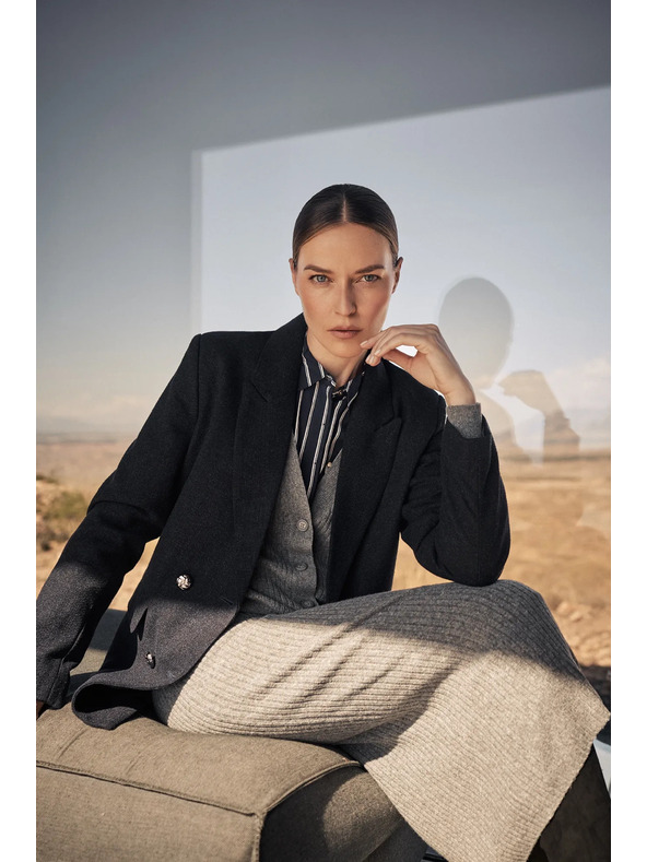 Moodo Moodo temno modra ženska jopica