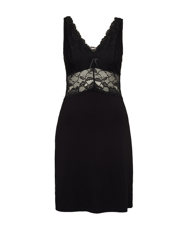 Orsay Črna ženska spalna srajca ORSAY