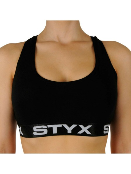 Styx Ženski športni modrček Styx črne barve