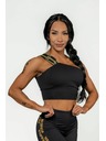 Nebbia NEBBIA Ženski športni nedrček INTENSE Asimetrični z visoko podporo 841 Gold Nebbia