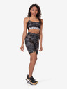 Nebbia Črne ženske kratke hlače z vzorcem Nebbia Biker Shorts