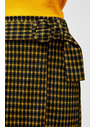 Moodo Črno-rumeno žensko karirasto krilo Moodo