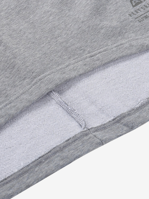 ALPINE PRO Alpine Pro siva ženska bombažna obleka MOLEDA