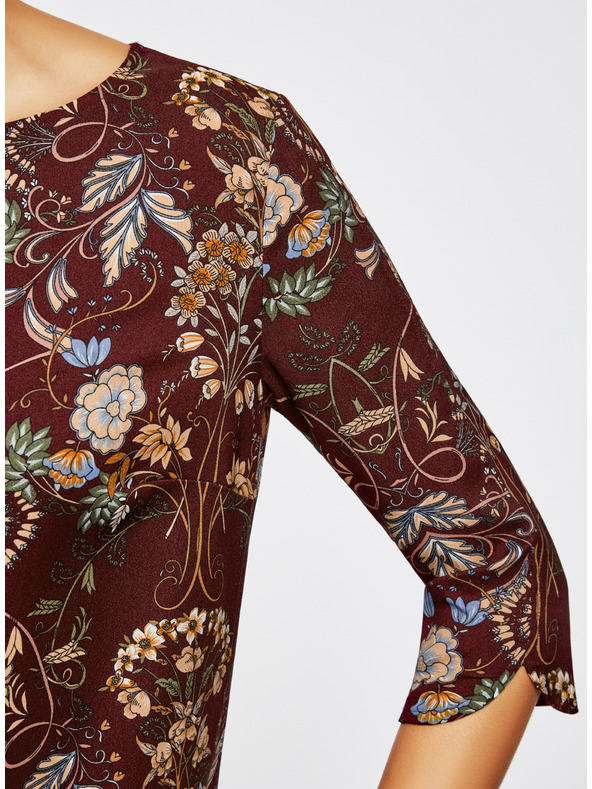 oodji OODJI Ravno krojena potiskana obleka