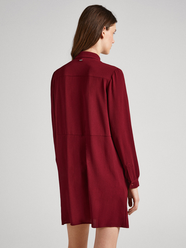 Pepe Jeans Vijolična srajčna obleka Pepe Jeans Gissa