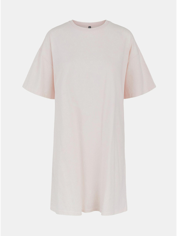Pieces Svetlo roza ženska osnovna obleka Pieces Taryn