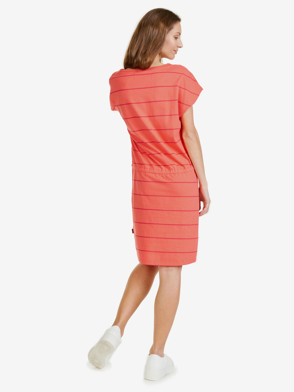 Sam 73 Oranžna ženska črtasta obleka SAM 73 Francine