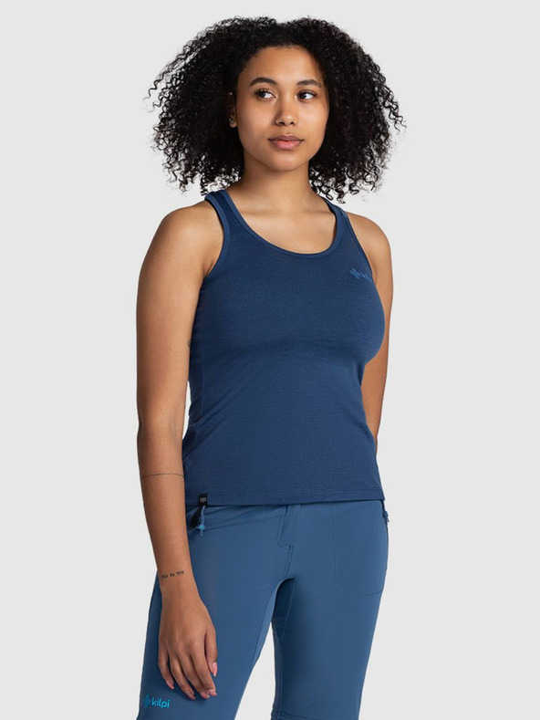 Kilpi Ženska funkcionalna majica Kilpi MIRIEN-W Dark Blue iz merino volne