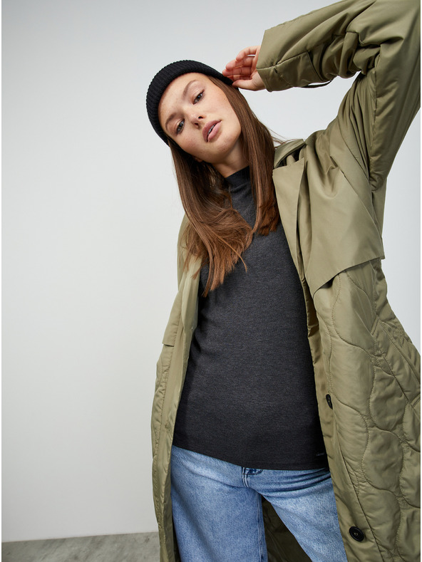 ZOOT.lab Temno siva ženska osnovna majica ZOOT.lab Bobbi