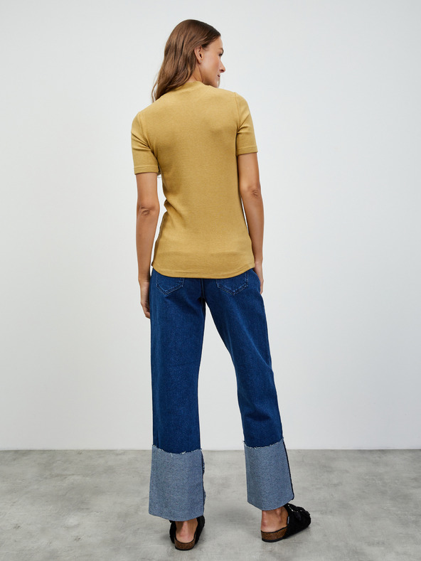 ZOOT.lab Gorčična ženska osnovna majica ZOOT.lab Bobbi