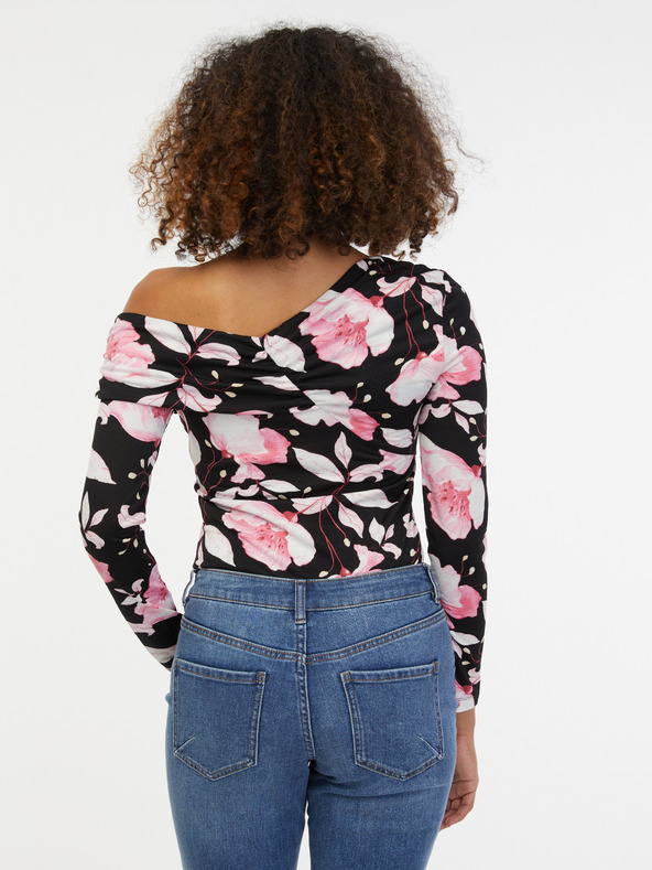 Orsay Rožnato-črni ženski cvetlični top ORSAY
